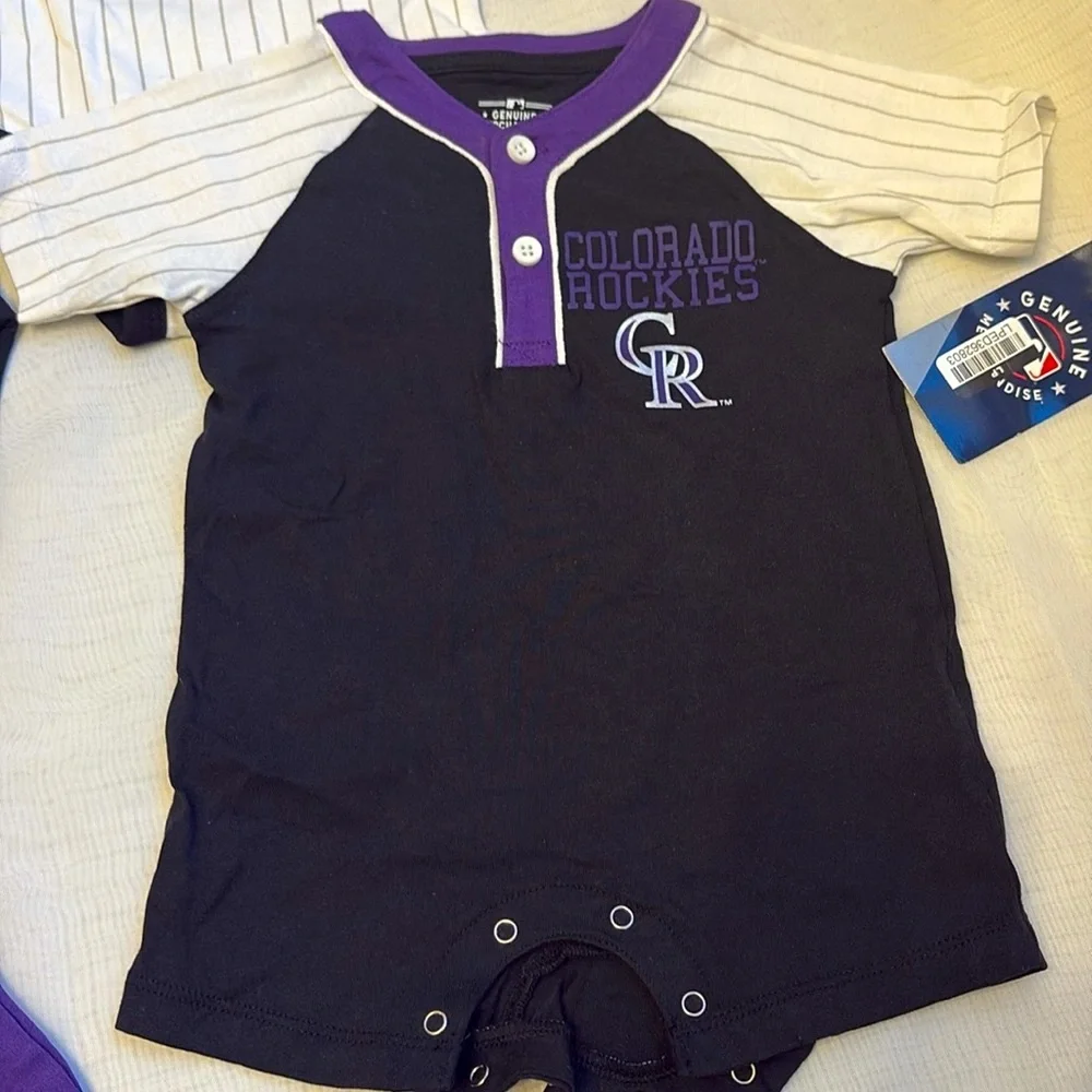 NEW [MLB] Colorado Rockies Full Season Growth Stage Set, Newborn to 6/9 Months! - Picture 10 of 11